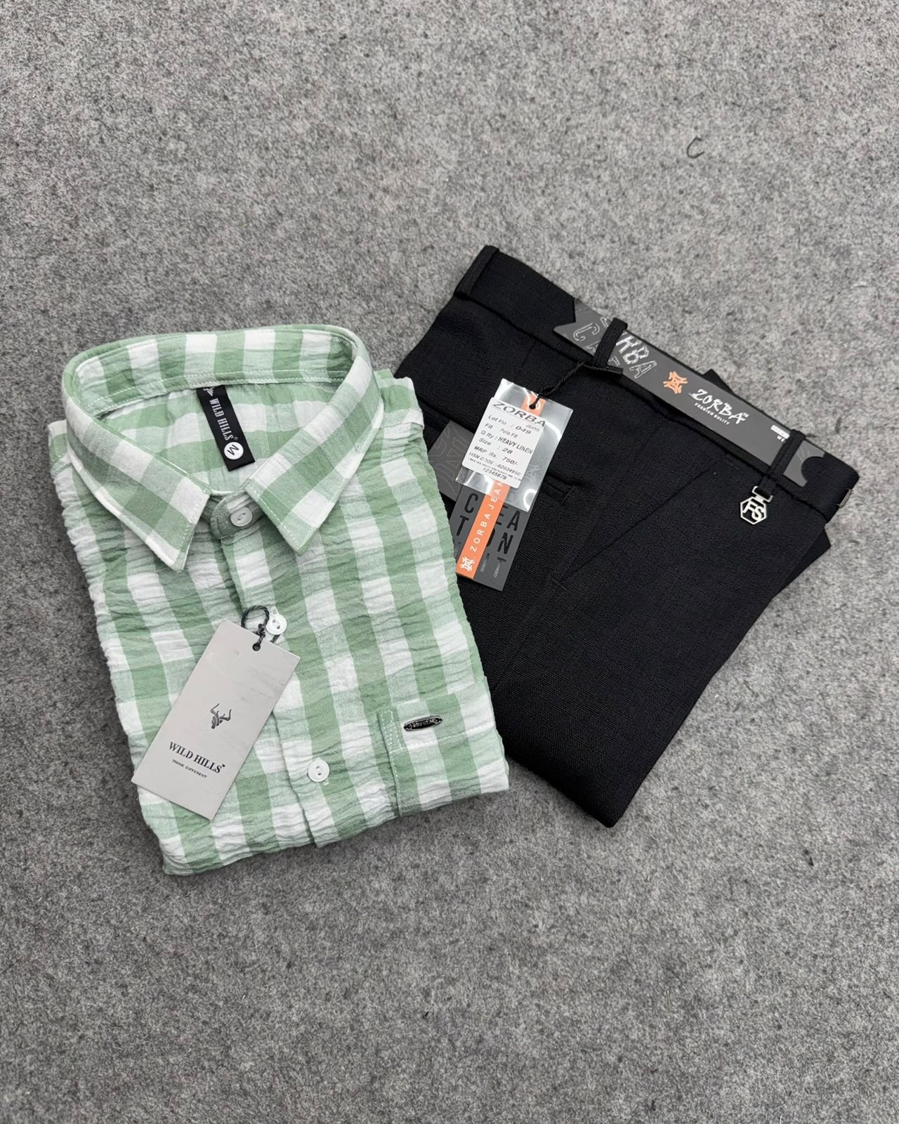 crushed linen + Linen Polo Fit